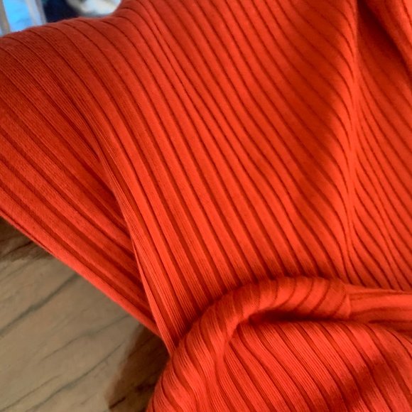 Urban Outfitters orange midi turtleneck dress - Picture 3 of 4
